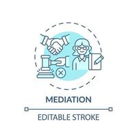 Mediation concept icon