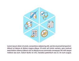 iconos de línea de concepto de médico de familia con texto vector