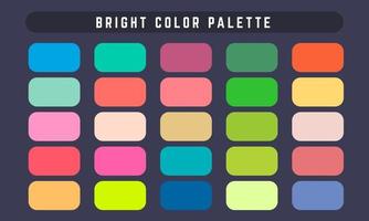 paleta de colores vectoriales brillantes vector