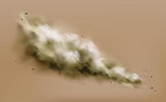 Desert Sandstorm, Brown Dusty Cloud vector