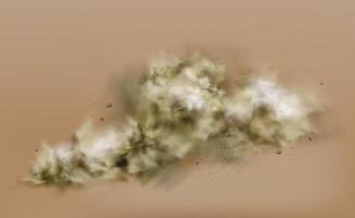 Dust Cloud, Dirty Brown Smoke vector