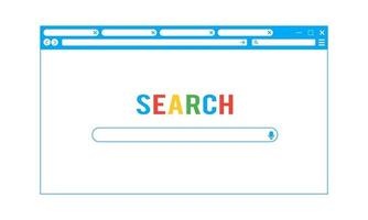 Search Web Browser Illustration vector