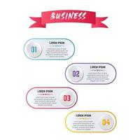 Vertical Web Infographic Template With Text vector