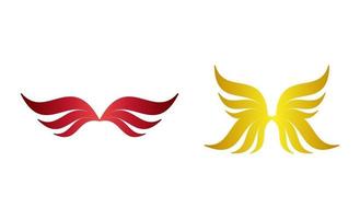 wings logo design template vector