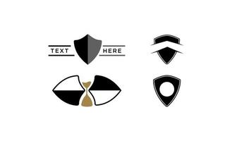 Shield logo icon design template vector