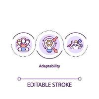 Adaptability concept icon vector