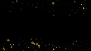Beautiful Glittering Golden Particle Dust Background