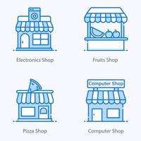 Building and Architecture Icons vector