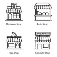 Building and Architecture Icons vector