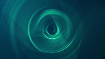 Remolino de círculo verde abstracto y fondo mágico video