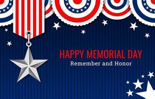 USA Memorial Day Background vector