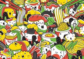 Japanese food vector illustration