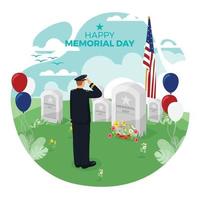 USA Memorial Day Design vector