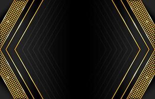 Gradient Black and Gold Abstract Background vector