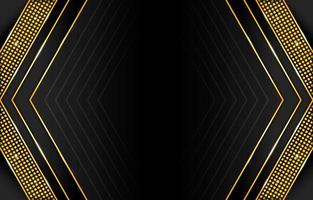 Gradient Black and Gold Abstract Background vector