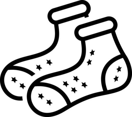 Line icon for socks