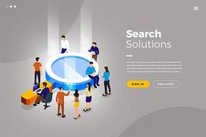 Isometric Search Solution vector