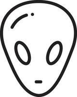 Line icon for alien vector