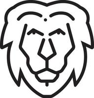 Line icon for lion vector