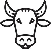 Line icon for cow