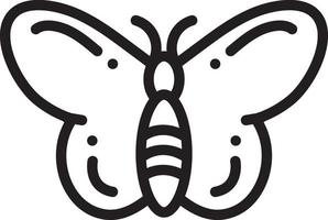 Line icon for butterfly vector