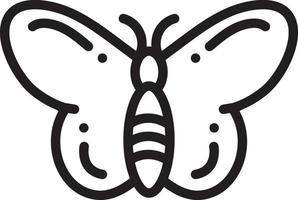 Line icon for butterfly vector