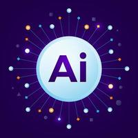 AI artificial intelligence vector