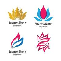 Beauty lotus logo images vector