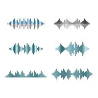 Sound wave images vector