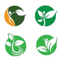 Ecology logo images illustration vector