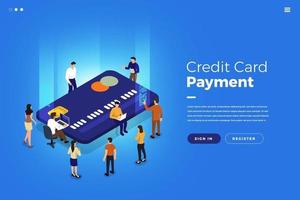 Isometric Credit Card vector