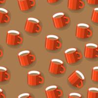 Seamless  background pattern coffee mug. Flat design illustrations. Vector illustrate.