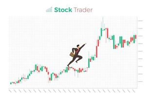 Stock trader exchange vector