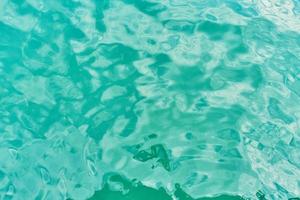 Beautiful blue water ripple at the ocean photo