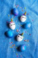 Easter eggs unicorns photo