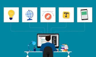 Web Designer and  Programmer vector