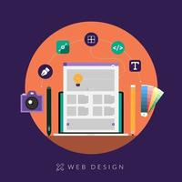 concepto de diseño web vector