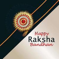 Creative illustration of happy raksha bandhan vector