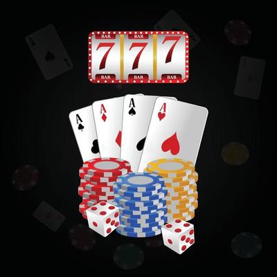 Premium Vector  Casino online, luxury gambling game with playing cards