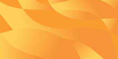 Trendy gradient geometric shape background with wavy element in orange color vector