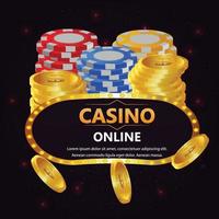 casino giro gratis con cartas de póquer vector