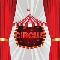 Carnival circus Three dimensional and background vector