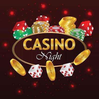 Casino online luxury gambling game playing cards and chip