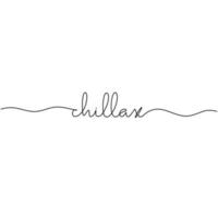 Continuous one line drawing of a drillar text. Handwritten lettering concept isolated on white background. vector