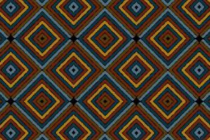 Geometric seamless embroidered pattern traditional design. vector