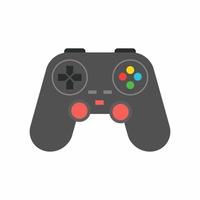 vector de icono de juego de joystick sobre fondo blanco. signo de símbolo de equipo de deporte electrónico vectorial plano de la colección de tecnología moderna para el concepto móvil y el diseño de aplicaciones web. gamepad en la ilustración de dibujos animados