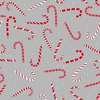 Christmas print with candy canes. Seamless Christmas pattern for fabric, textile and wrapping paper. vector