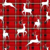 Deers on Christmas background. Seamless Christmas pattern.