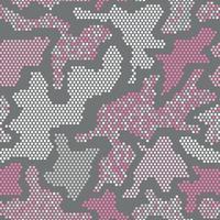 Camouflage graphic print. Creative vector texture. Pink repeated color vector camouflage with squares. Seamless Pattern.