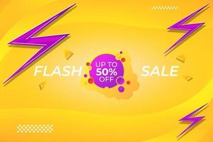 flash sale promotion background template design. vector